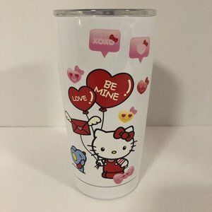 Sanrio Hello Kitty Valentine's Day Heart Balloons Insulated Tumbler Cup w/Lid